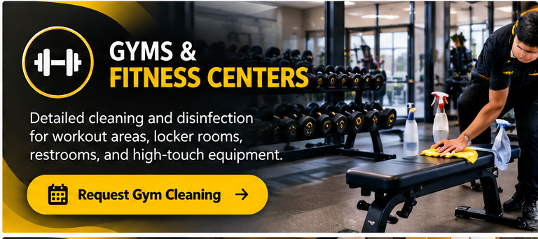 Gyms & Fitness Centers commercial cleaning service