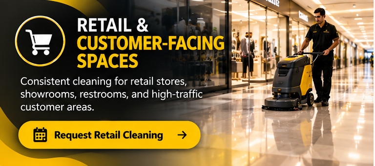 Retail & Customer-Facing Spaces commercial cleaning service