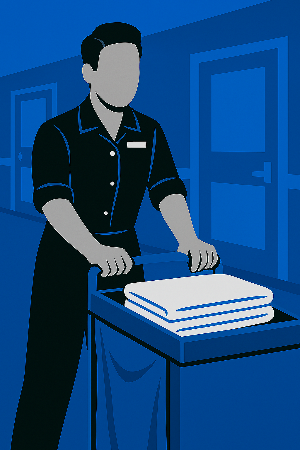 Houseman housekeeping service illustration
