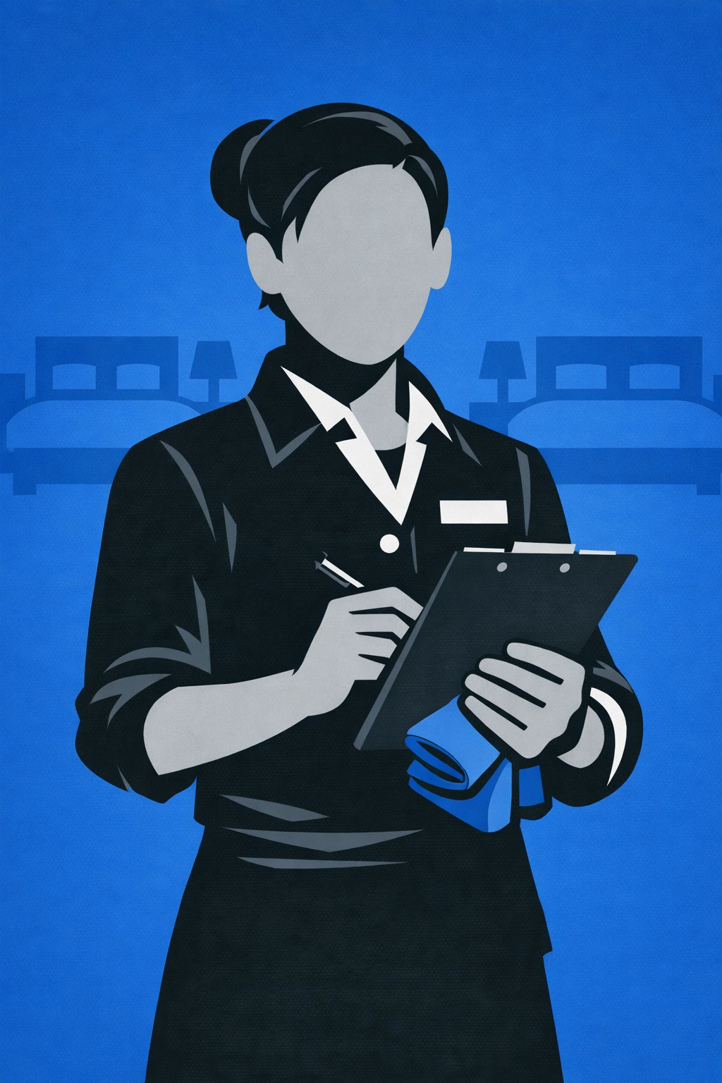 Room Inspector housekeeping service illustration