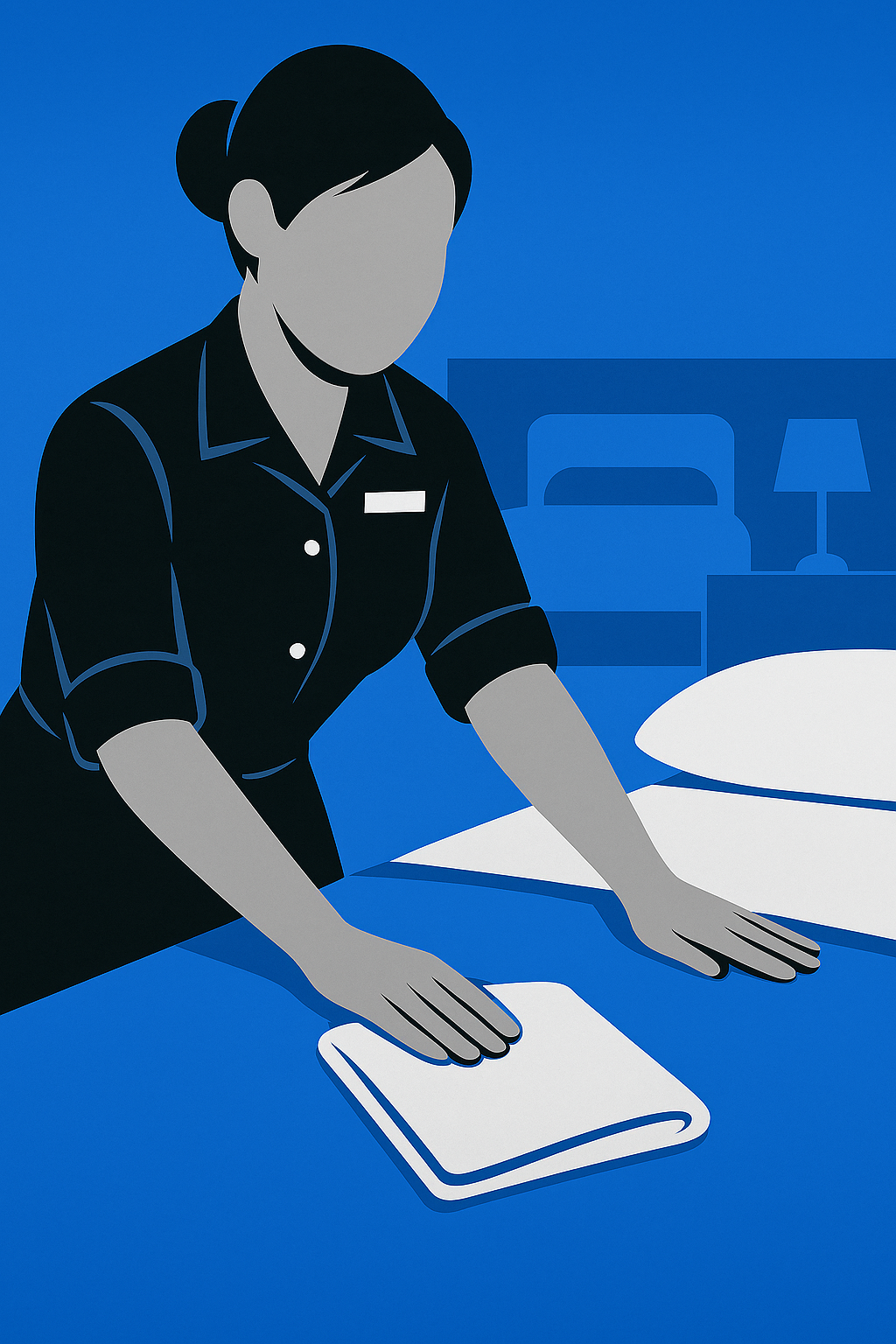 Room Attendant housekeeping service illustration