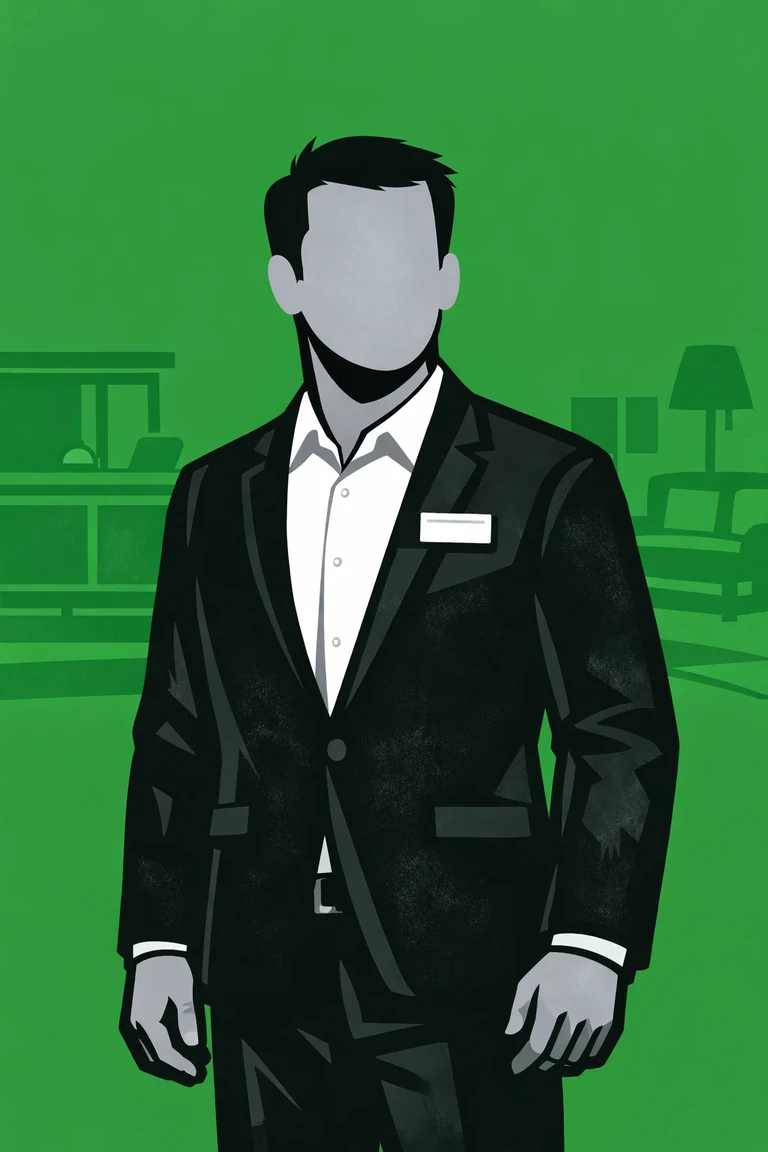 Illustration of a Director of Public Areas