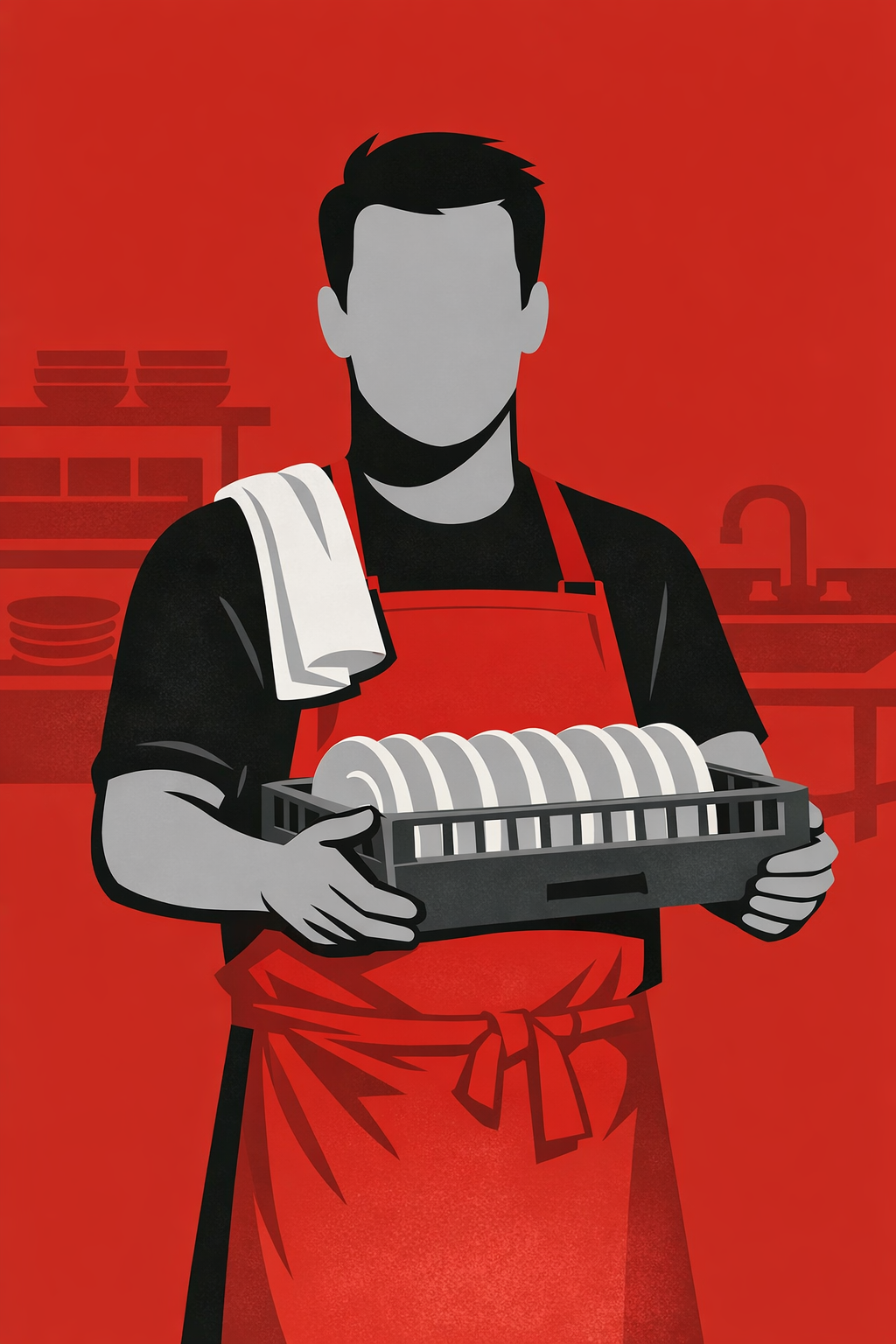 Kitchen Steward stewarding service illustration